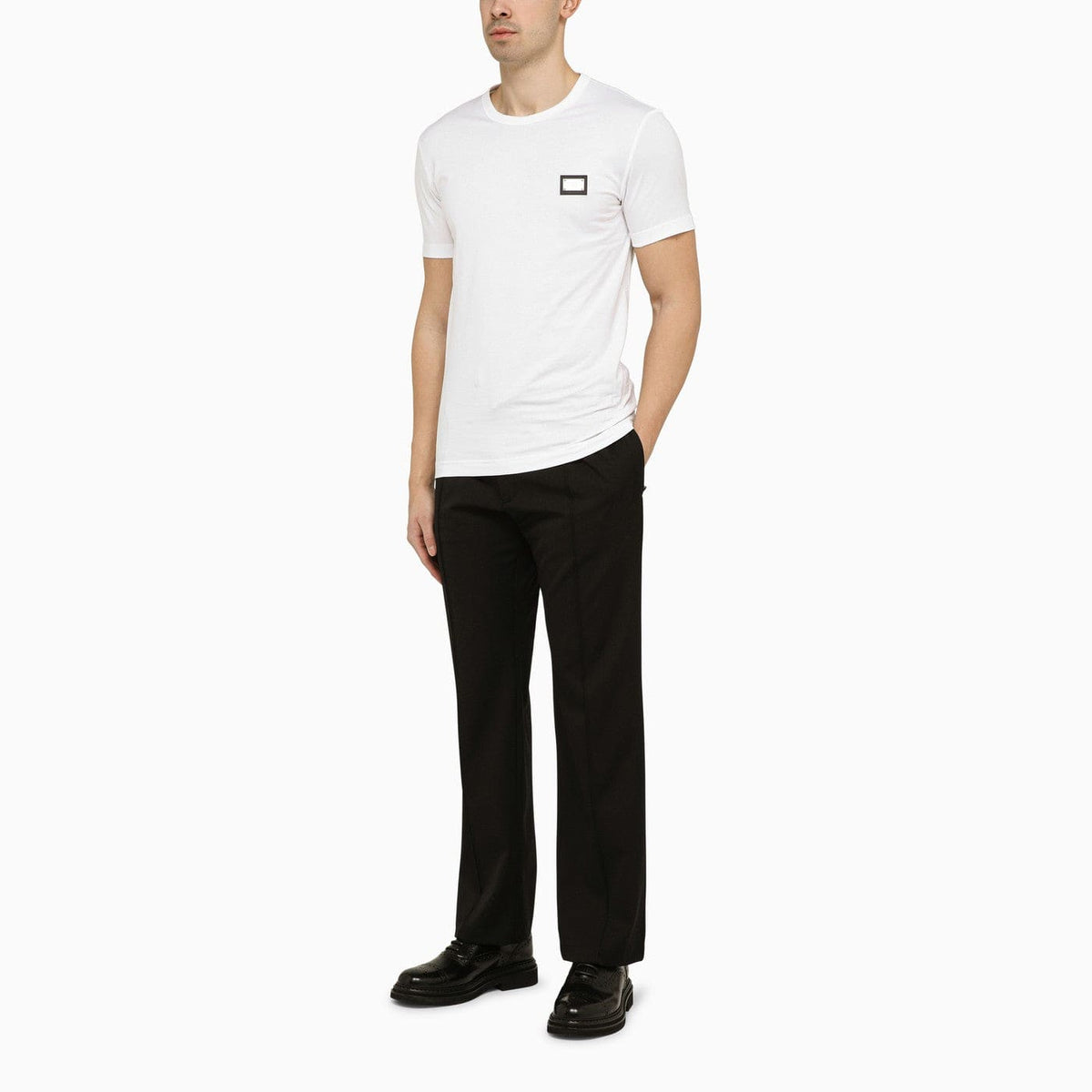 Dolce&Gabbana Black Wool Soft Trousers | Banlieue91