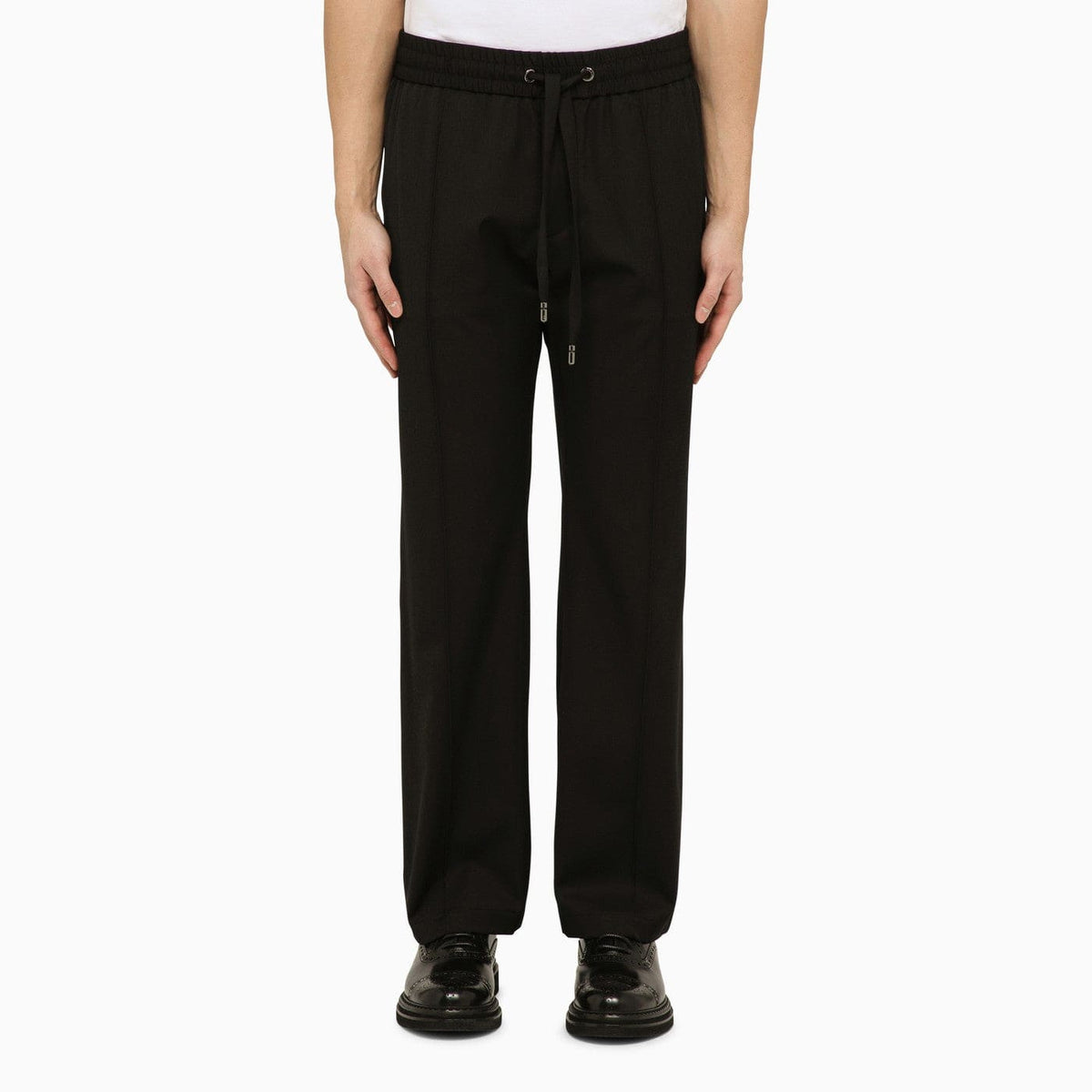 Dolce&Gabbana Black Wool Soft Trousers | Banlieue91