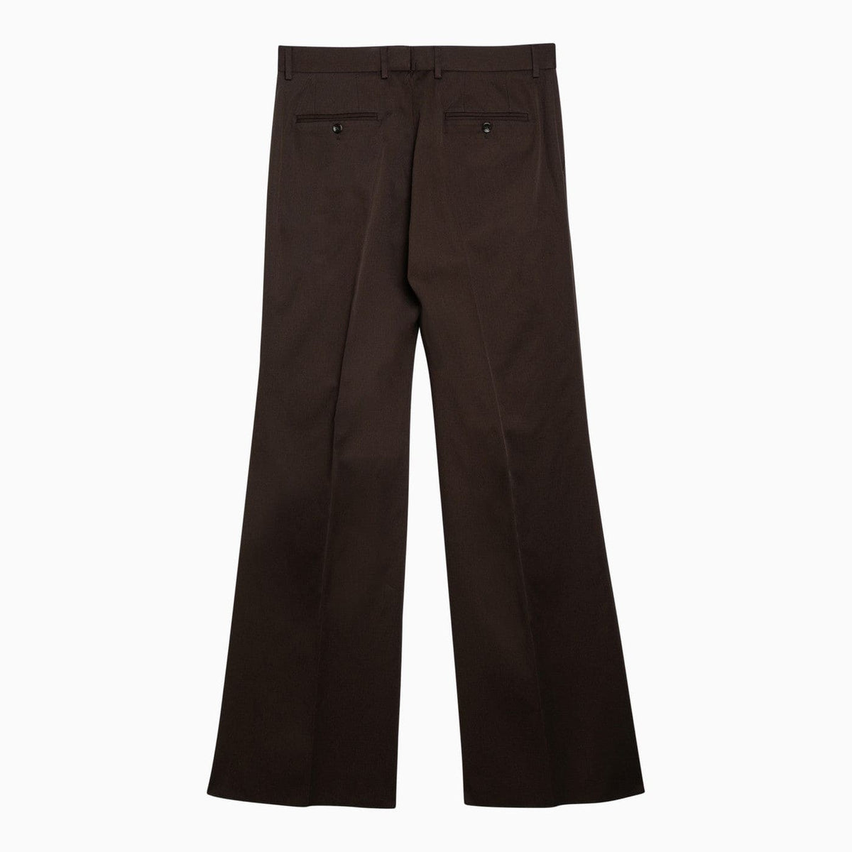 Dolce&Gabbana Brown Flared Cotton Trousers | Banlieue91