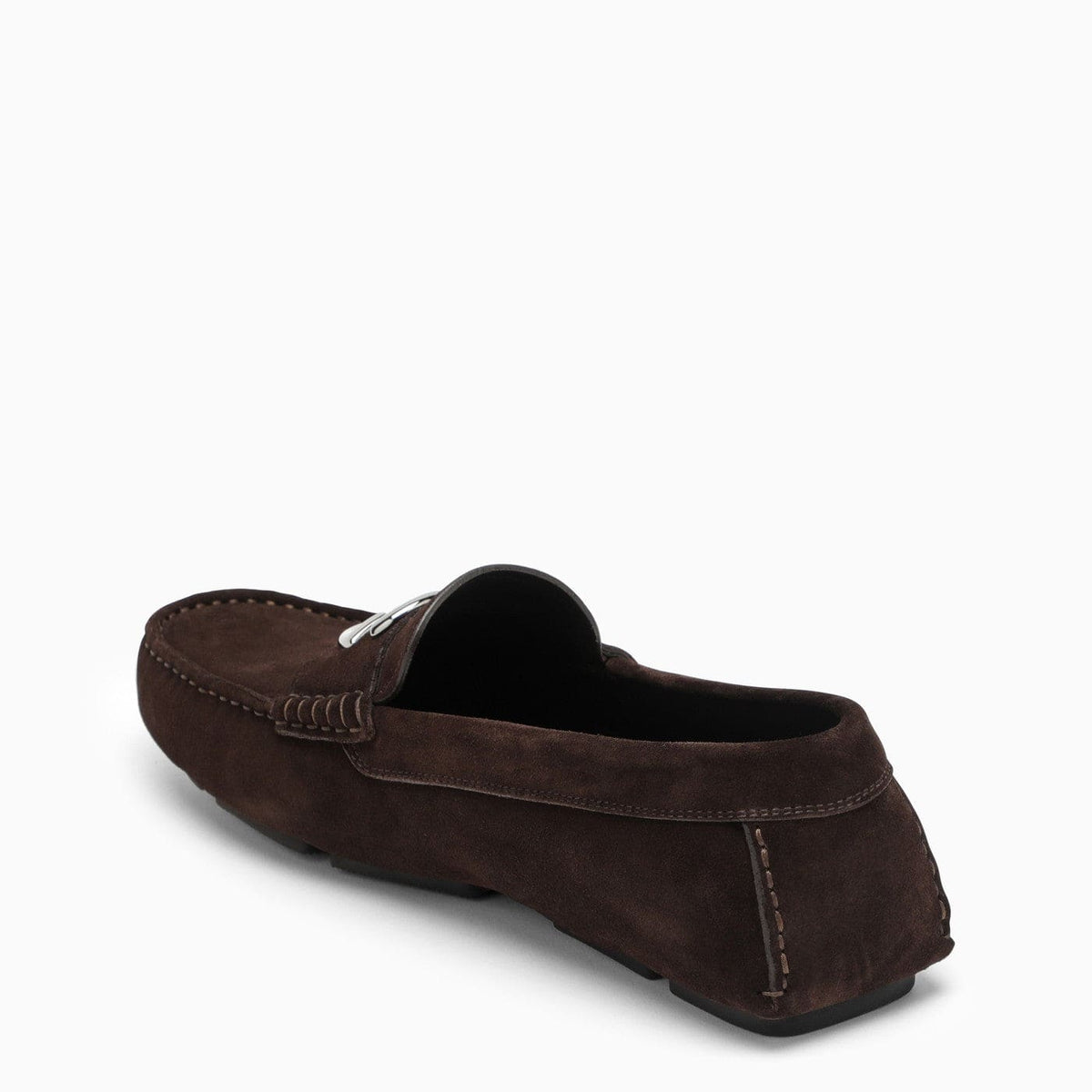 Dolce&Gabbana Brown Suede Loafer With Logo | Banlieue91