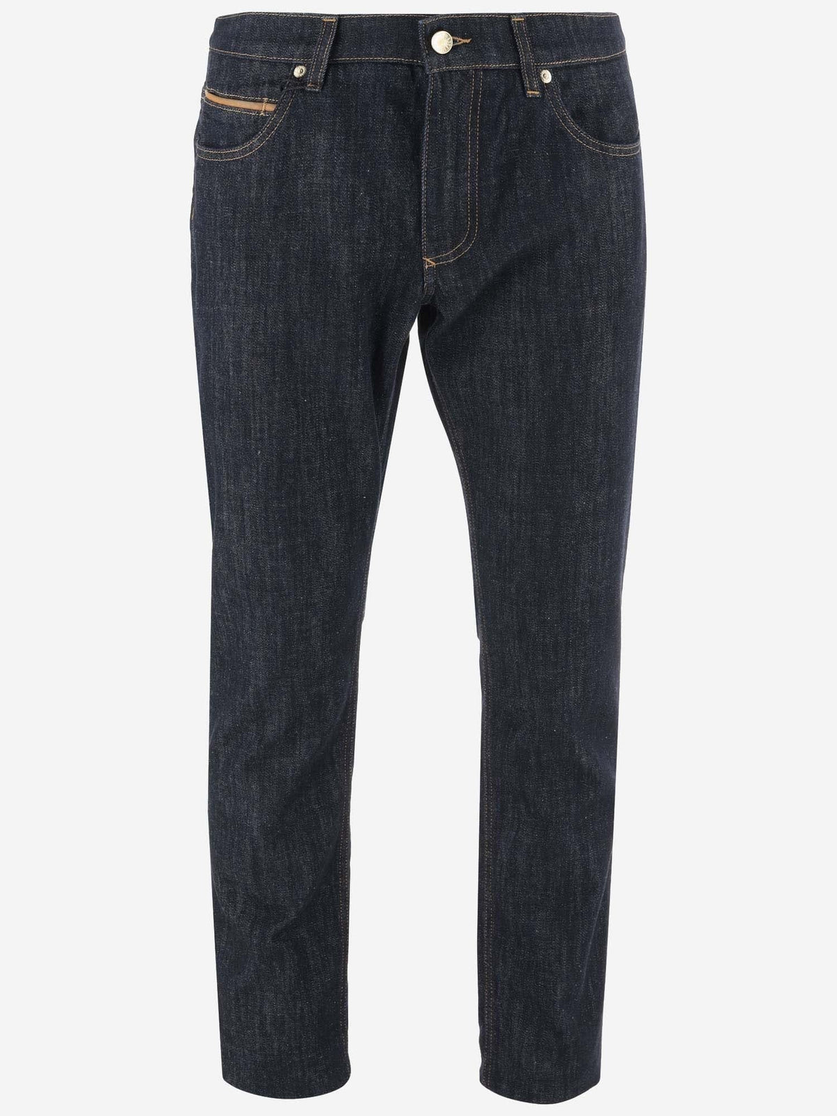 Dolce & Gabbana Cotton Denim Jeans With Dg Plaque | Banlieue91