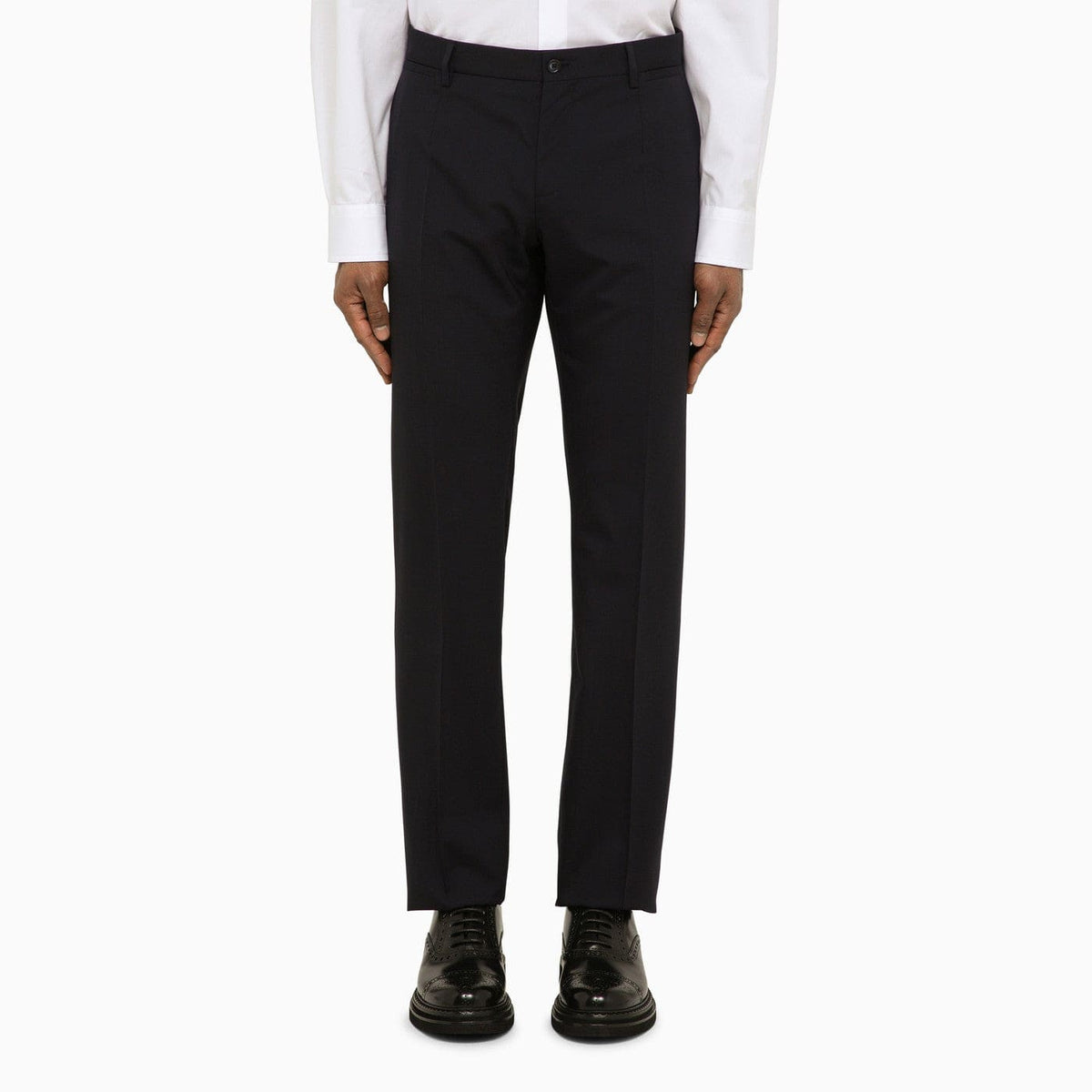 Dolce&Gabbana Dark Blue Wool Double Breasted Suit | Banlieue91