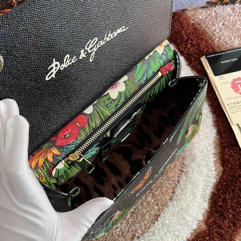 Dolce & Gabbana Flower Print Sicily Bag | Banlieue91