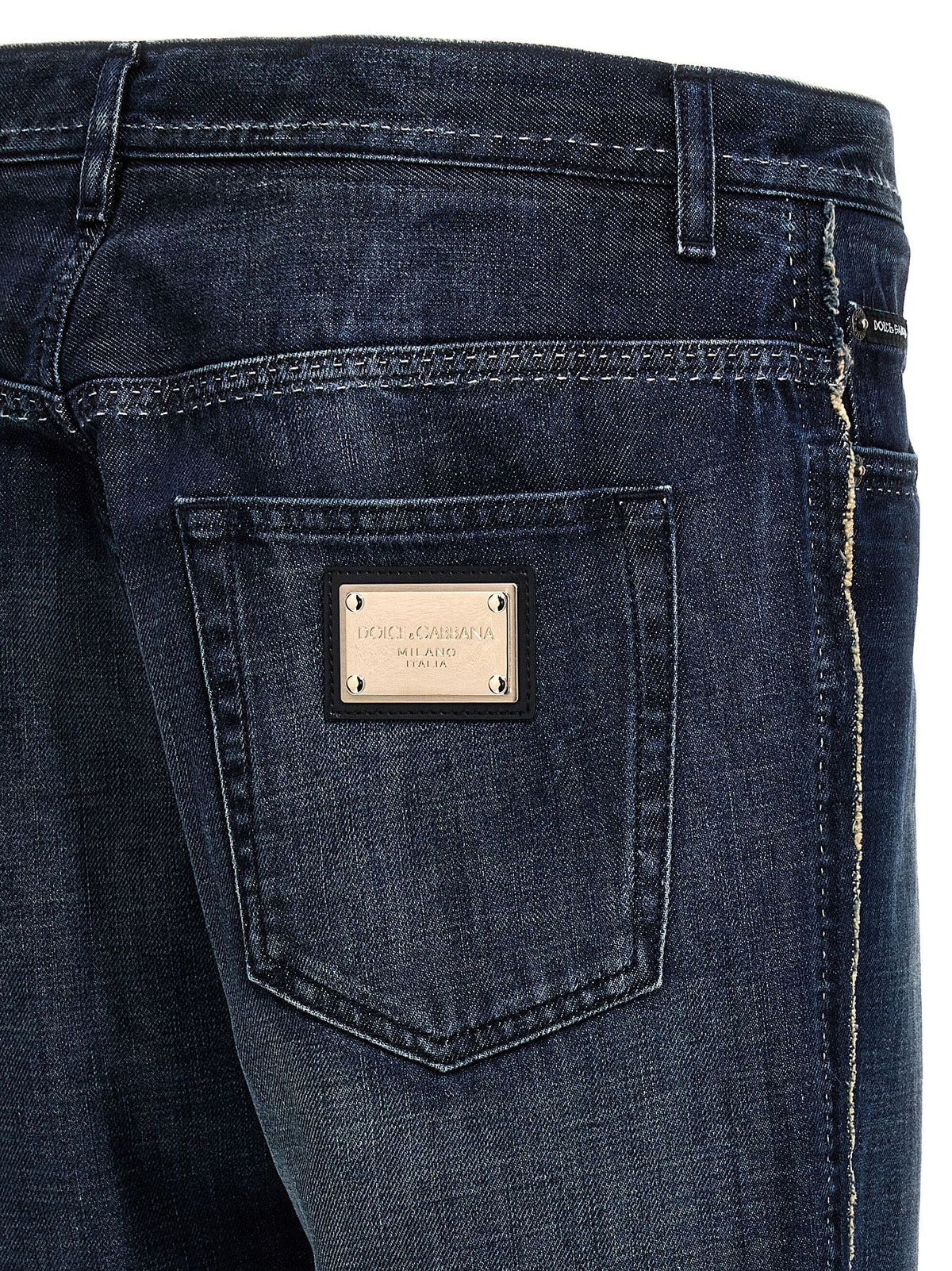 Dolce & Gabbana Fringed Stitching Jeans | Banlieue91