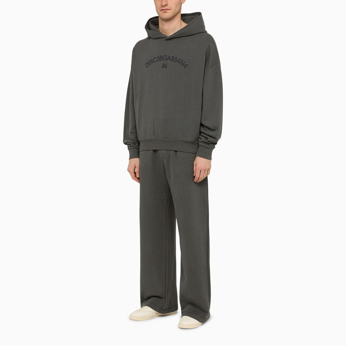 Dolce&Gabbana Grey Sweatshirt Hoodie With Logo | Banlieue91