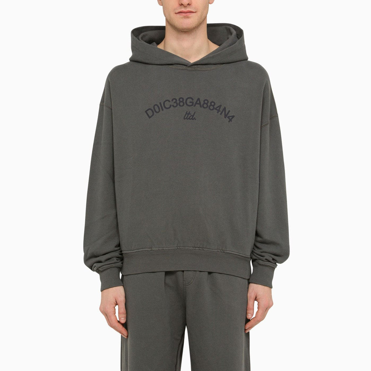 Dolce&Gabbana Grey Sweatshirt Hoodie With Logo | Banlieue91