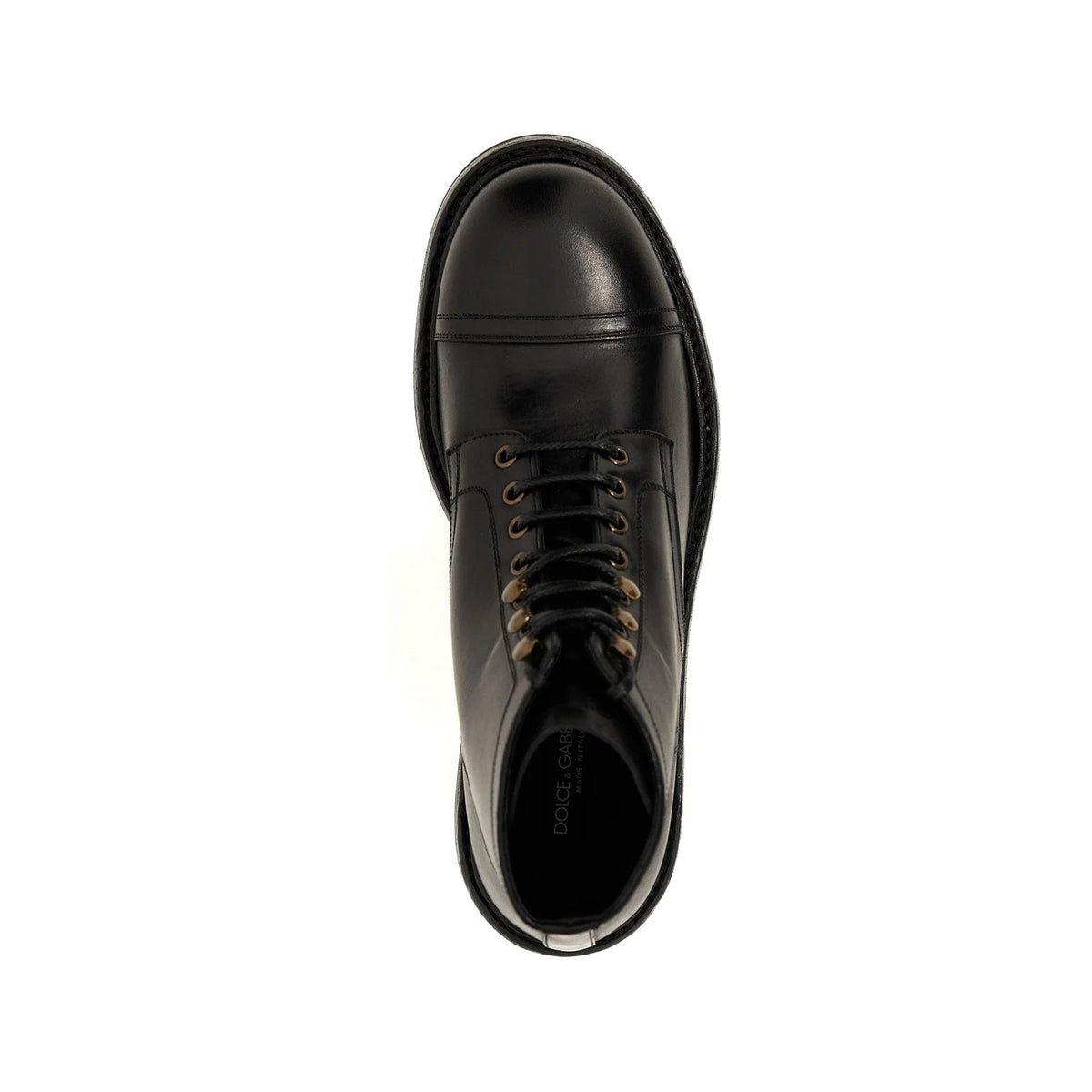 Dolce & Gabbana Lace Up Leather Boots | Banlieue91