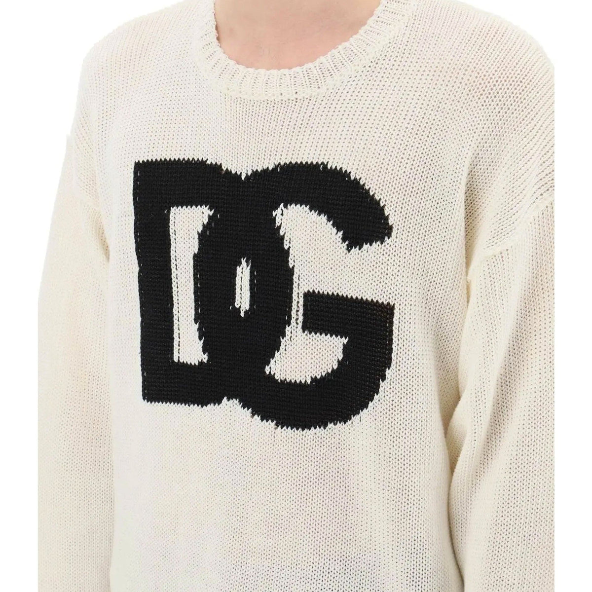 Dolce & Gabbana Linen Logo Sweater | Banlieue91