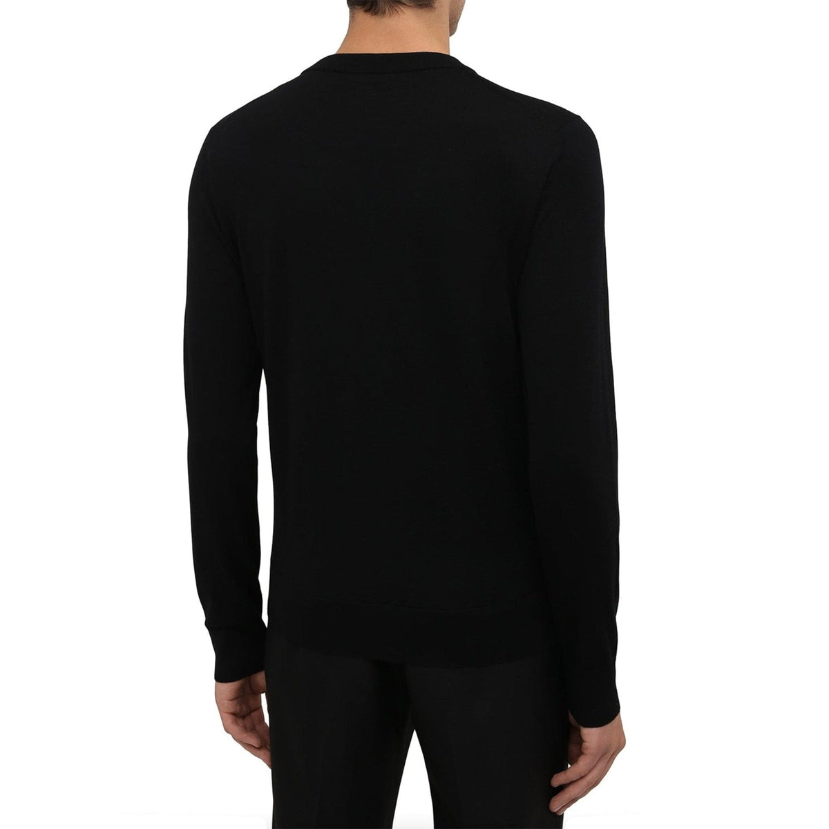 Dolce & Gabbana Logo Embroidered Wool Sweater | Banlieue91