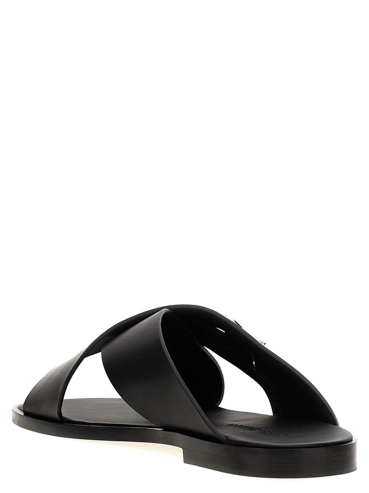 Dolce & Gabbana Logo Leather Sandals | Banlieue91