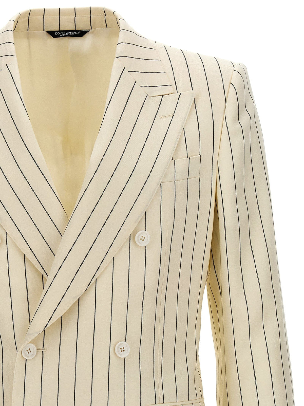 Dolce & Gabbana Pinstriped Double Breasted Blazer | Banlieue91