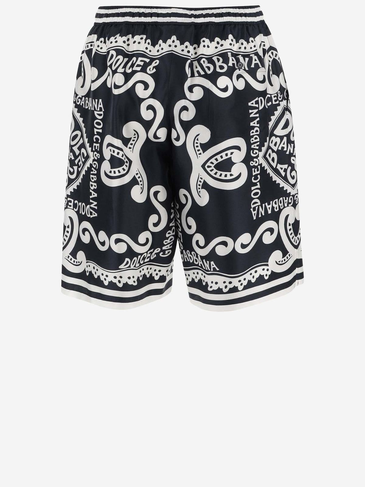 Dolce & Gabbana Printed Silk Bermuda Shorts | Banlieue91