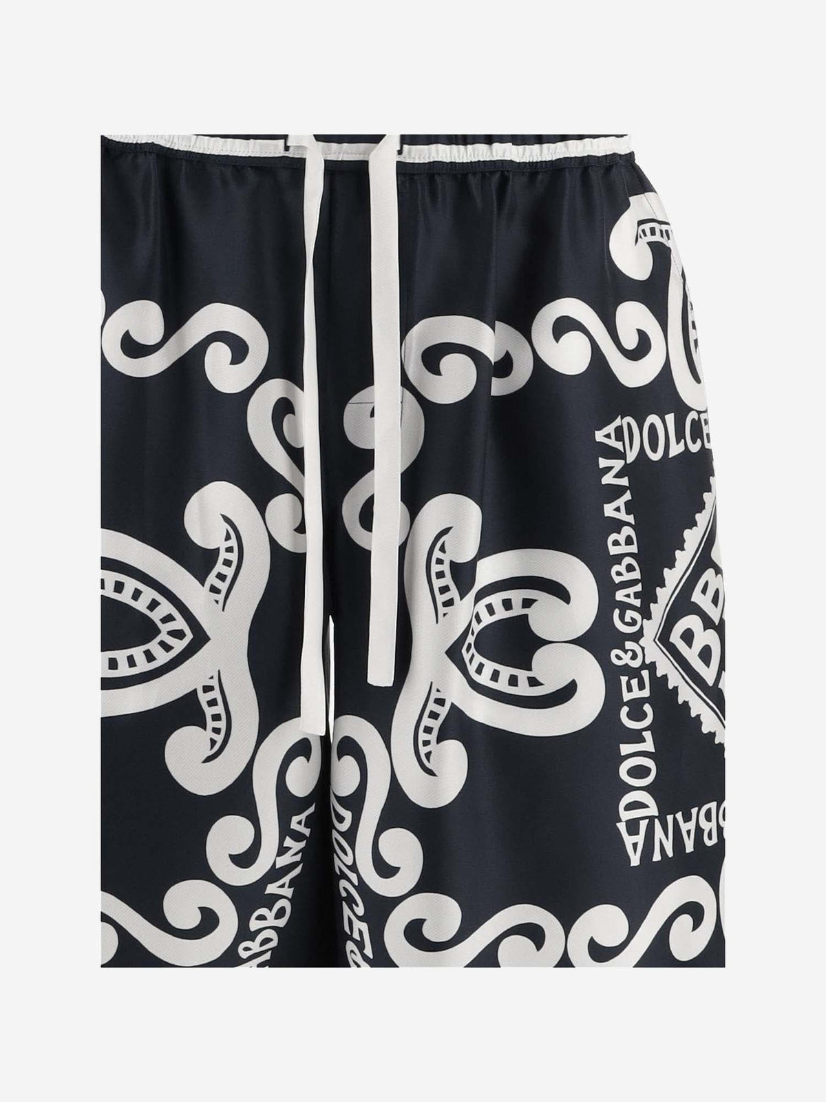 Dolce & Gabbana Printed Silk Bermuda Shorts | Banlieue91
