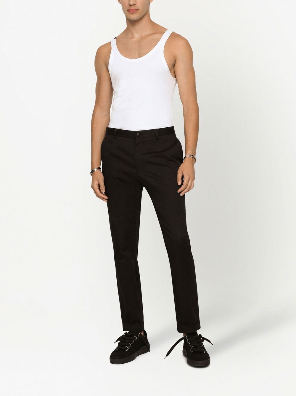 Dolce & Gabbana Ribbed Cotton Tank Top | Banlieue91