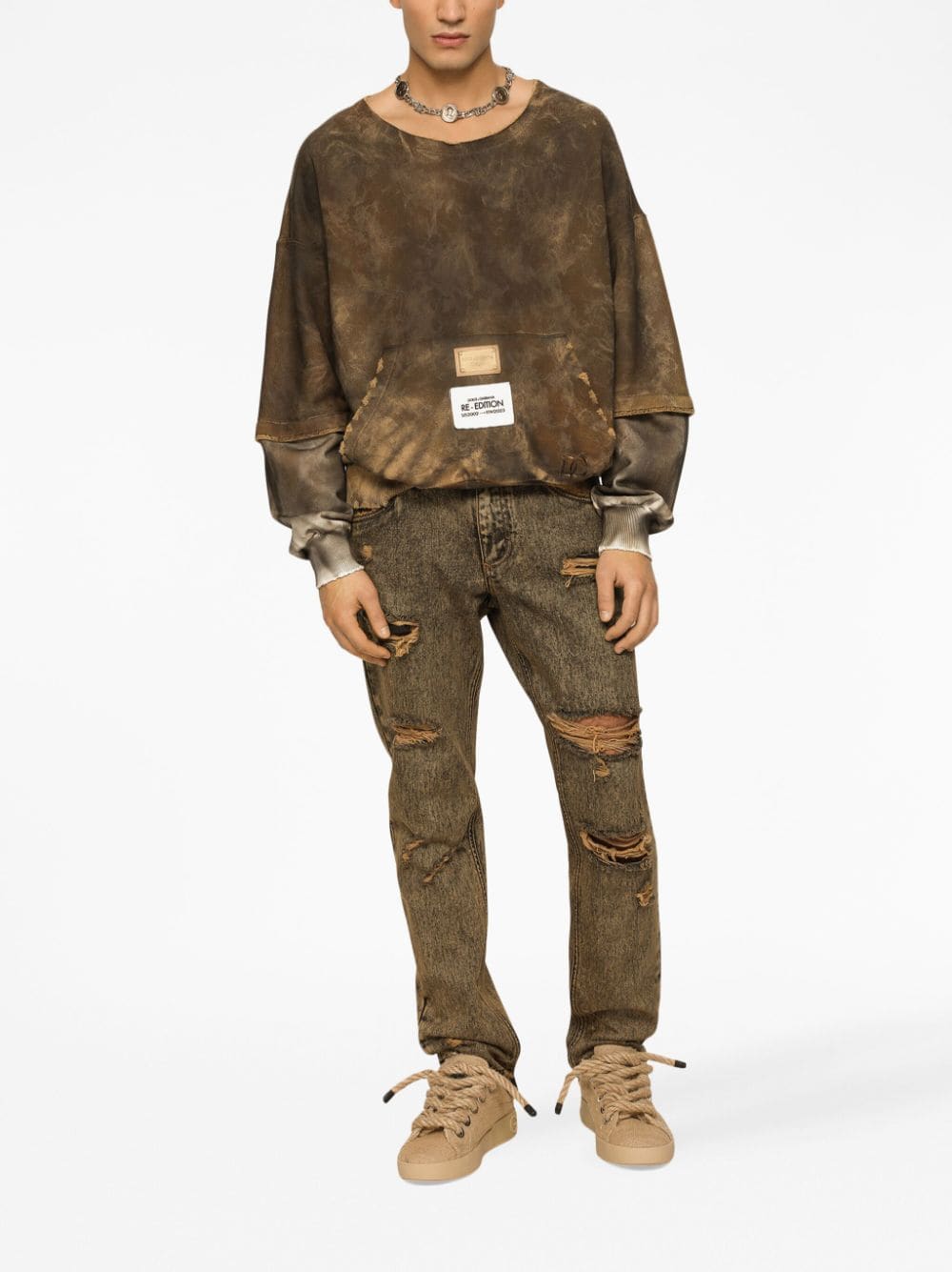 Dolce & Gabbana Ripped Denim Cotton Jeans | Banlieue91