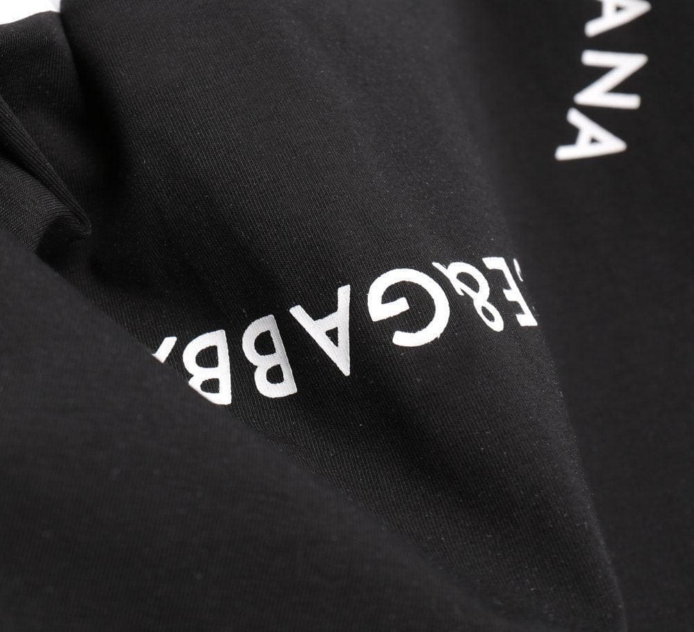 Dolce & Gabbana T-Shirt Without Collar 'Black & White' | Banlieue91