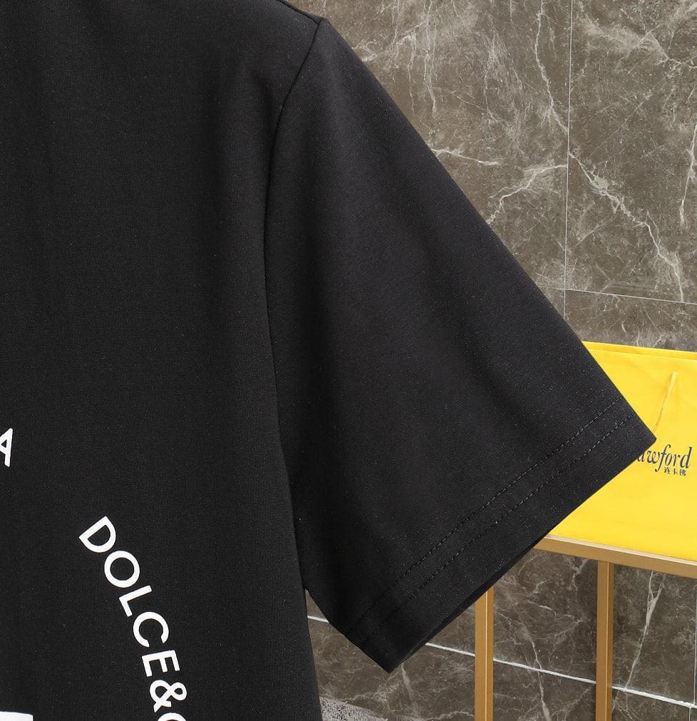 Dolce & Gabbana T-Shirt Without Collar 'Black & White' | Banlieue91