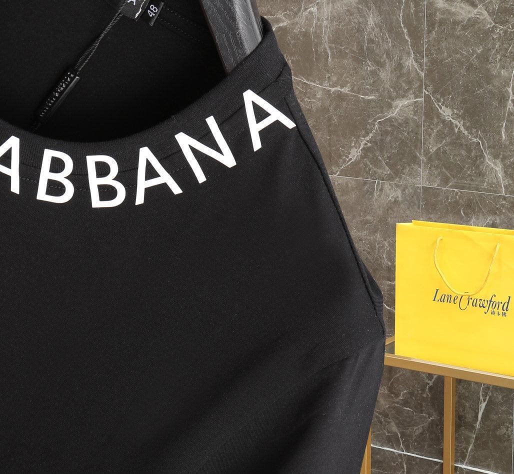 Dolce & Gabbana T-Shirt Without Collar 'Black & White' | Banlieue91