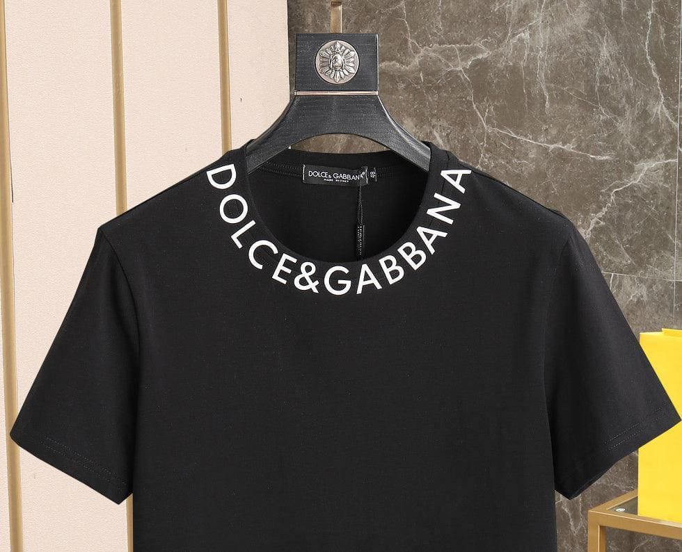 Dolce & Gabbana T-Shirt Without Collar 'Black & White' | Banlieue91
