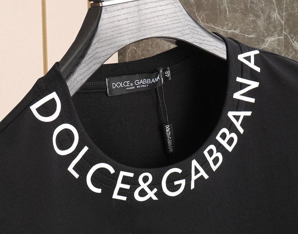 Dolce & Gabbana T-Shirt Without Collar 'Black & White' | Banlieue91