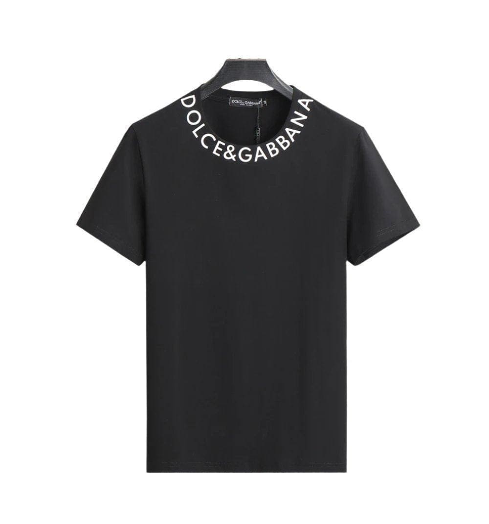Dolce & Gabbana T-Shirt Without Collar 'Black & White' | Banlieue91