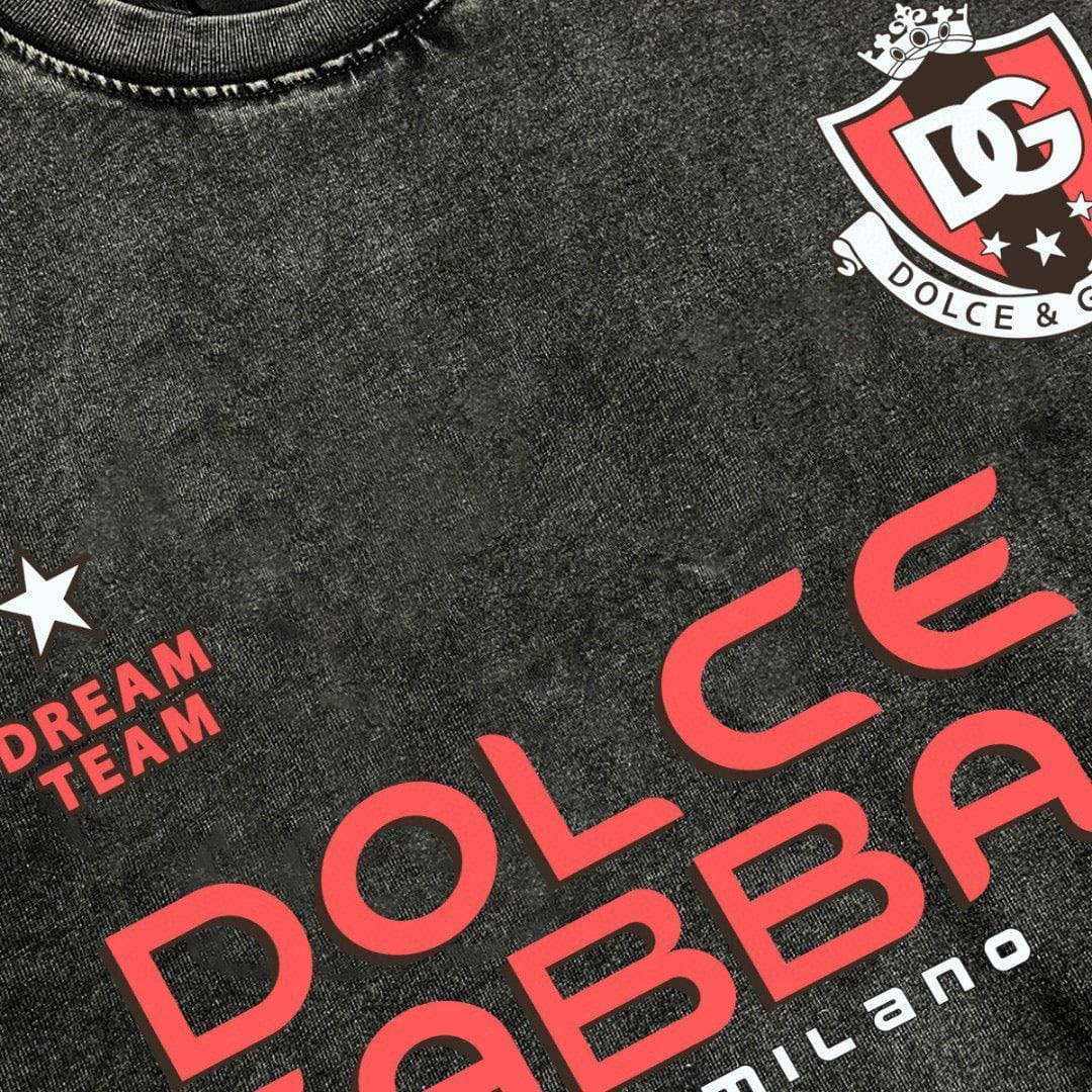 Dolce & Gabbana T-Shirt Without Collar 'Smoke Grey' | Banlieue91