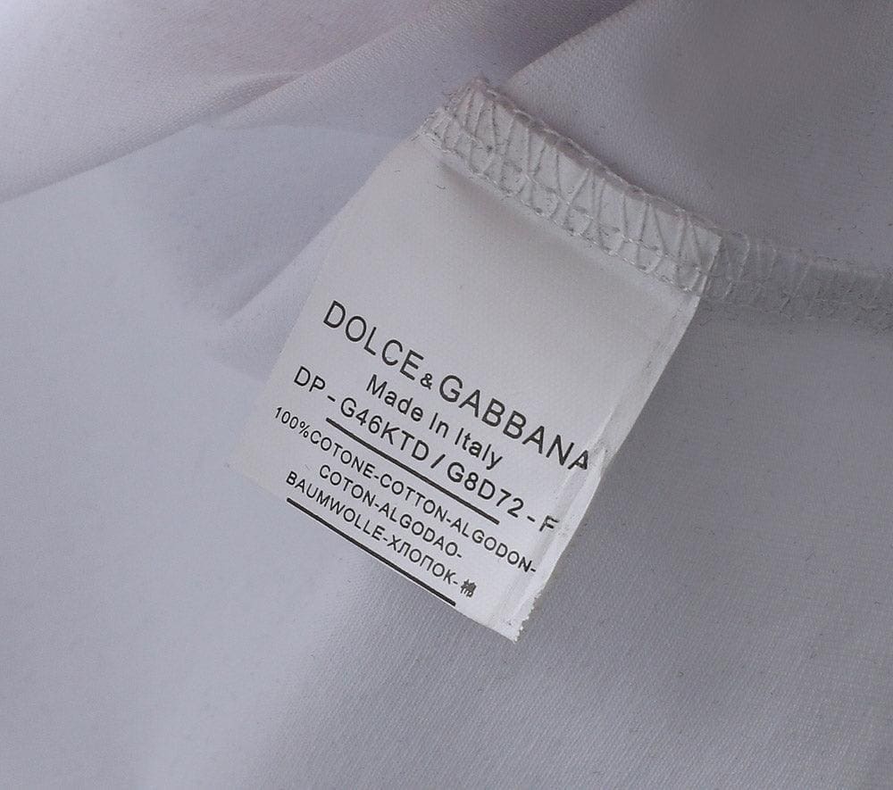 Dolce & Gabbana T-Shirt Without Collar 'White & Black' | Banlieue91