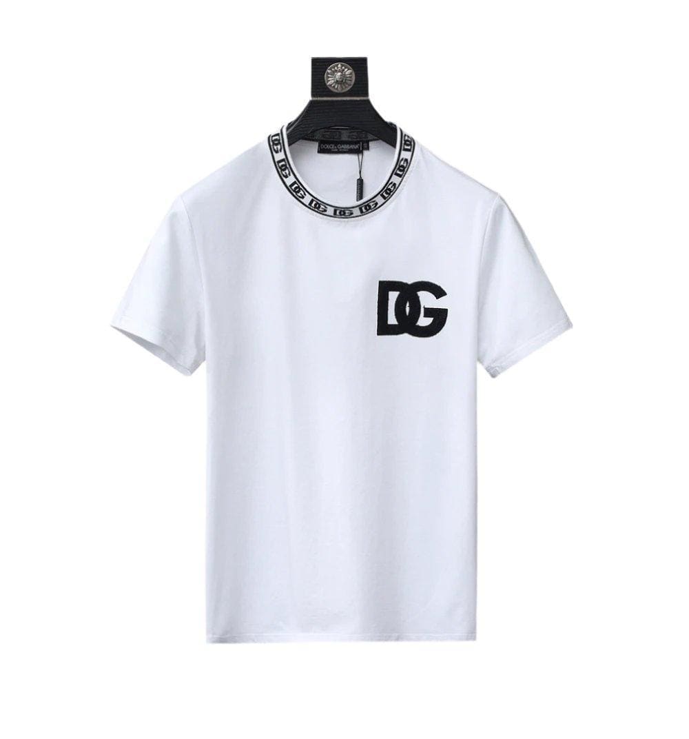 Dolce & Gabbana T-Shirt Without Collar 'White & Black' | Banlieue91