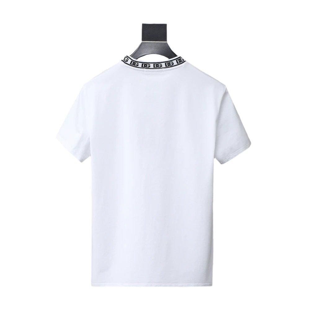 Dolce & Gabbana T-Shirt Without Collar 'White & Black' | Banlieue91