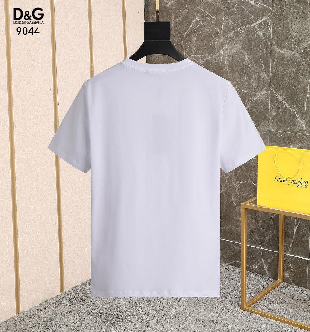 Dolce & Gabbana T-Shirt Without Collar 'White & Black' | Banlieue91
