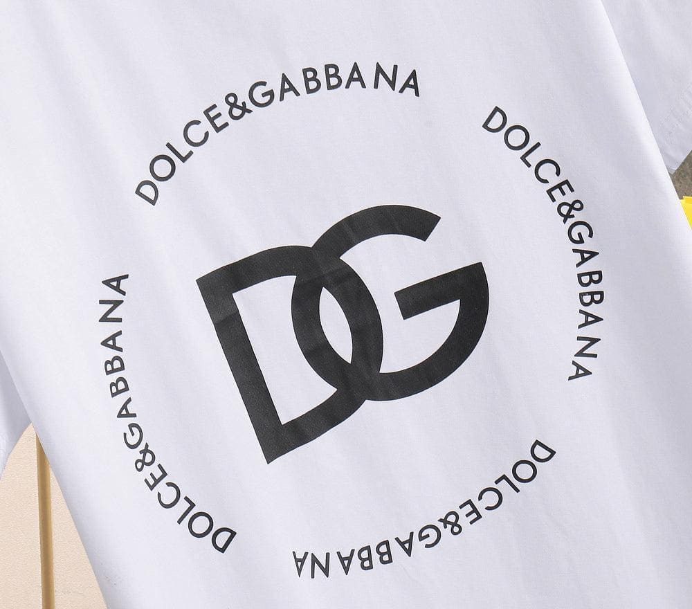 Dolce & Gabbana T-Shirt Without Collar 'White & Black' | Banlieue91