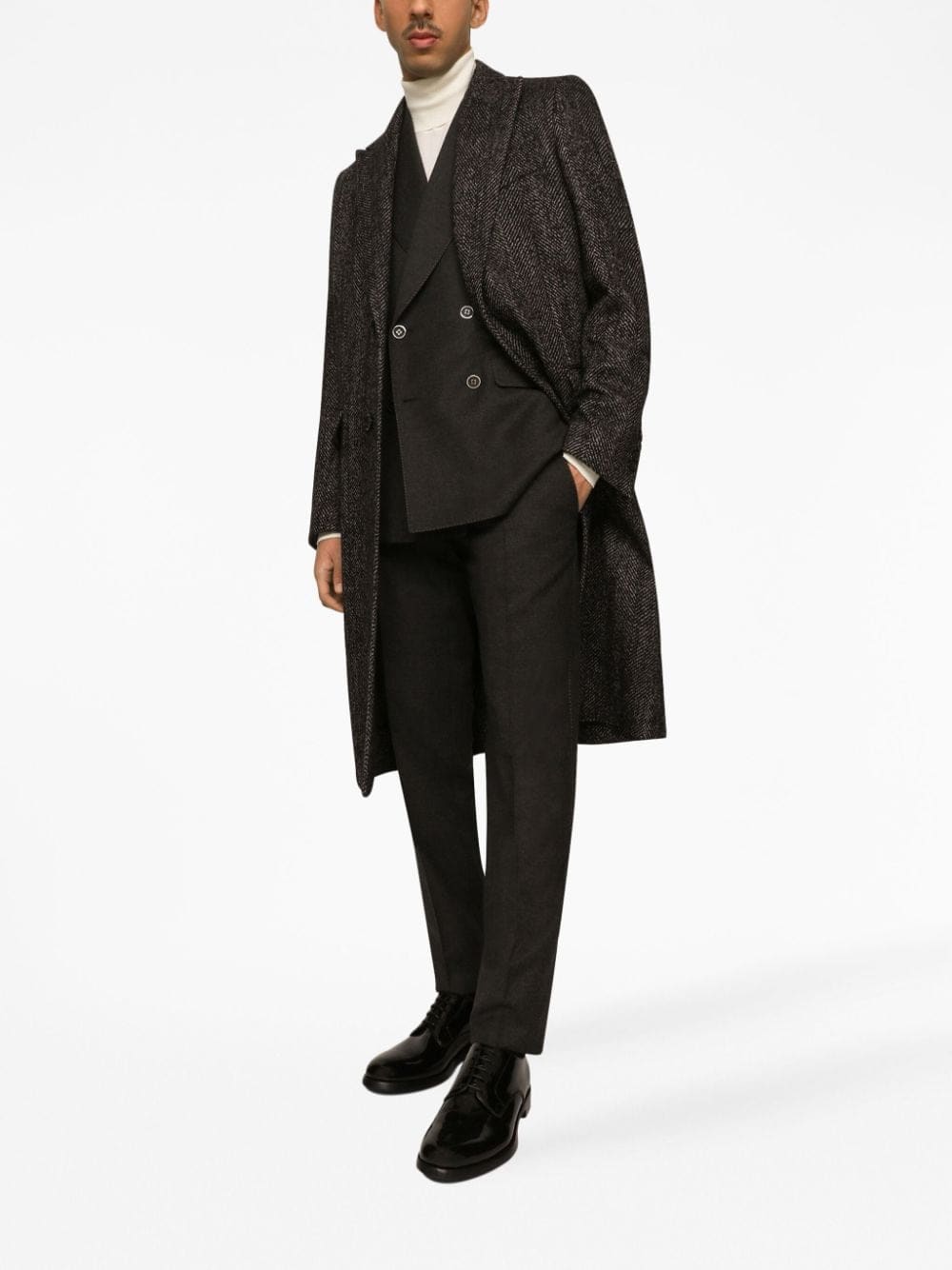 Dolce & Gabbana Wool Single Breasted Coat | Banlieue91