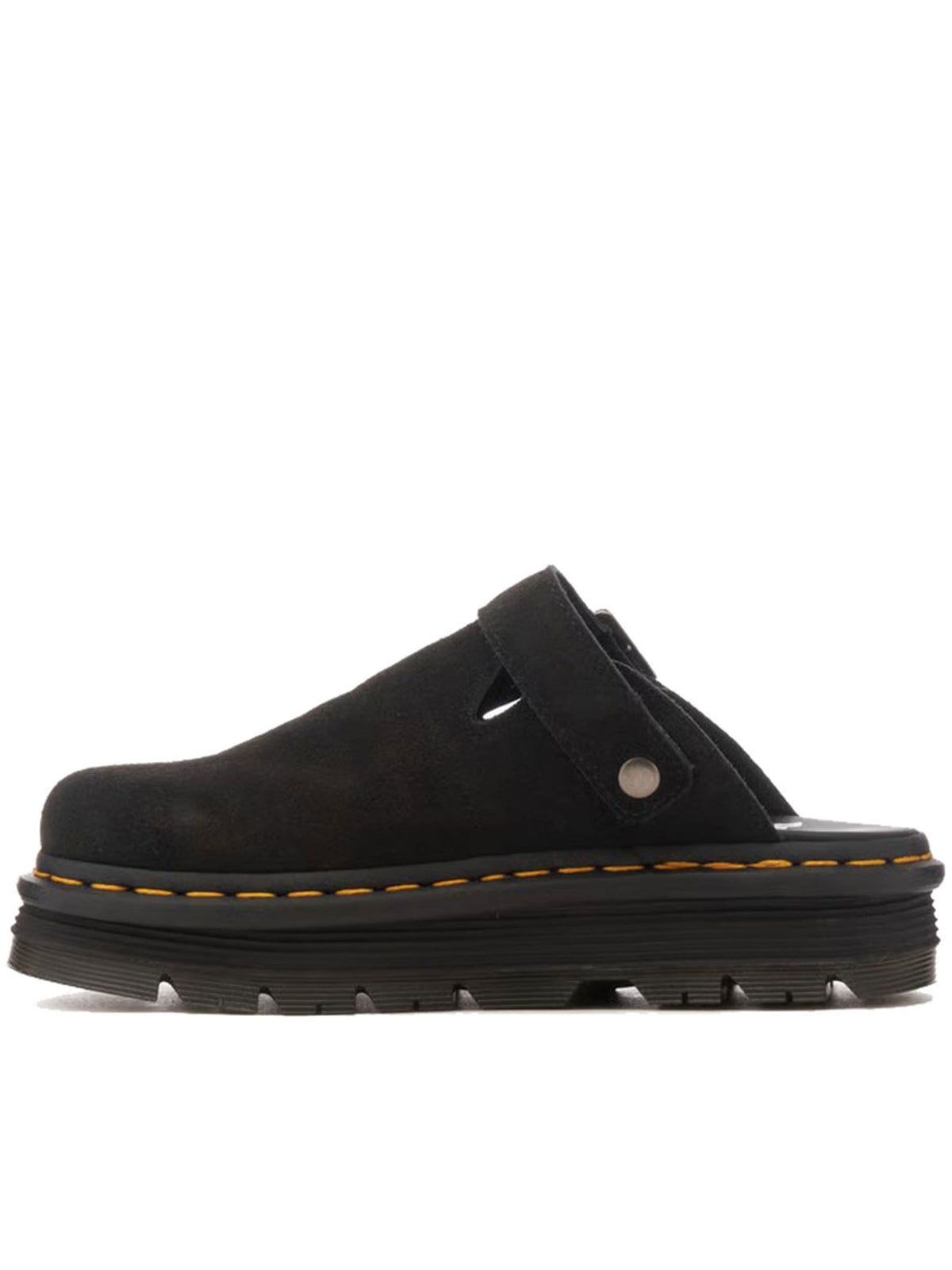 Dr Martens Black Zebzag Suede Slingback Platform Mules | Banlieue91