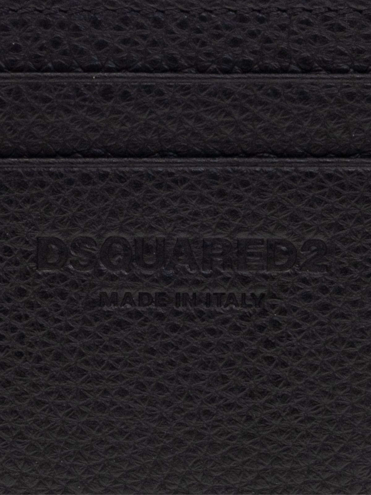 DSQUARED2 Tumbled Leather Mini Logo Cardholder - 10x7.5 CM | Banlieue91
