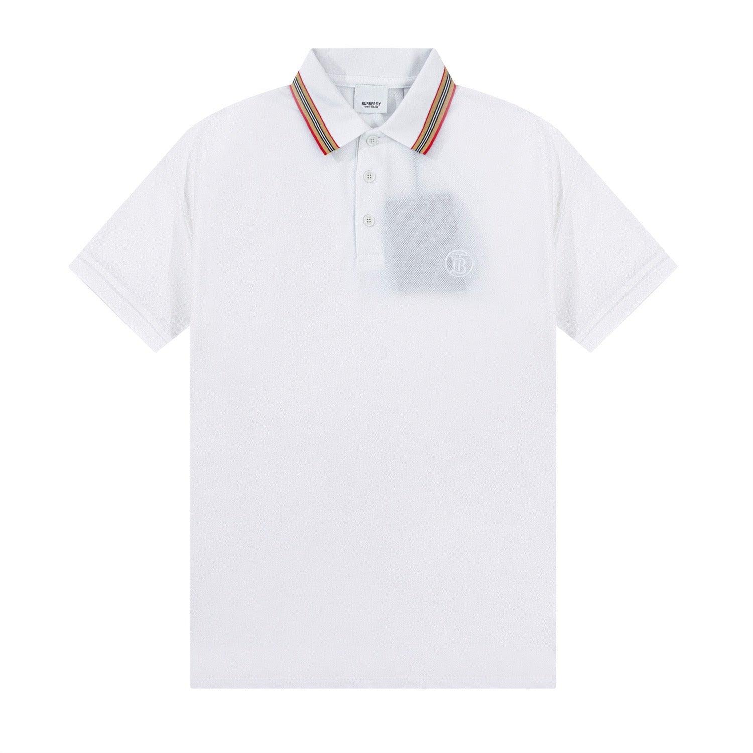 Burberry White T-Shirt With Collar - Banlieue91