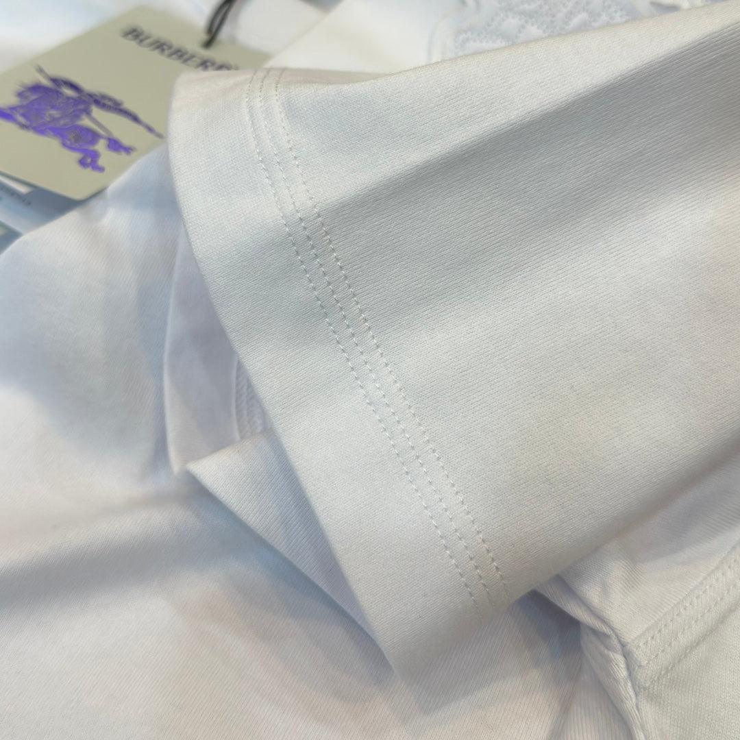 Burberry T-Shirt Without Collar 'White' - Banlieue91