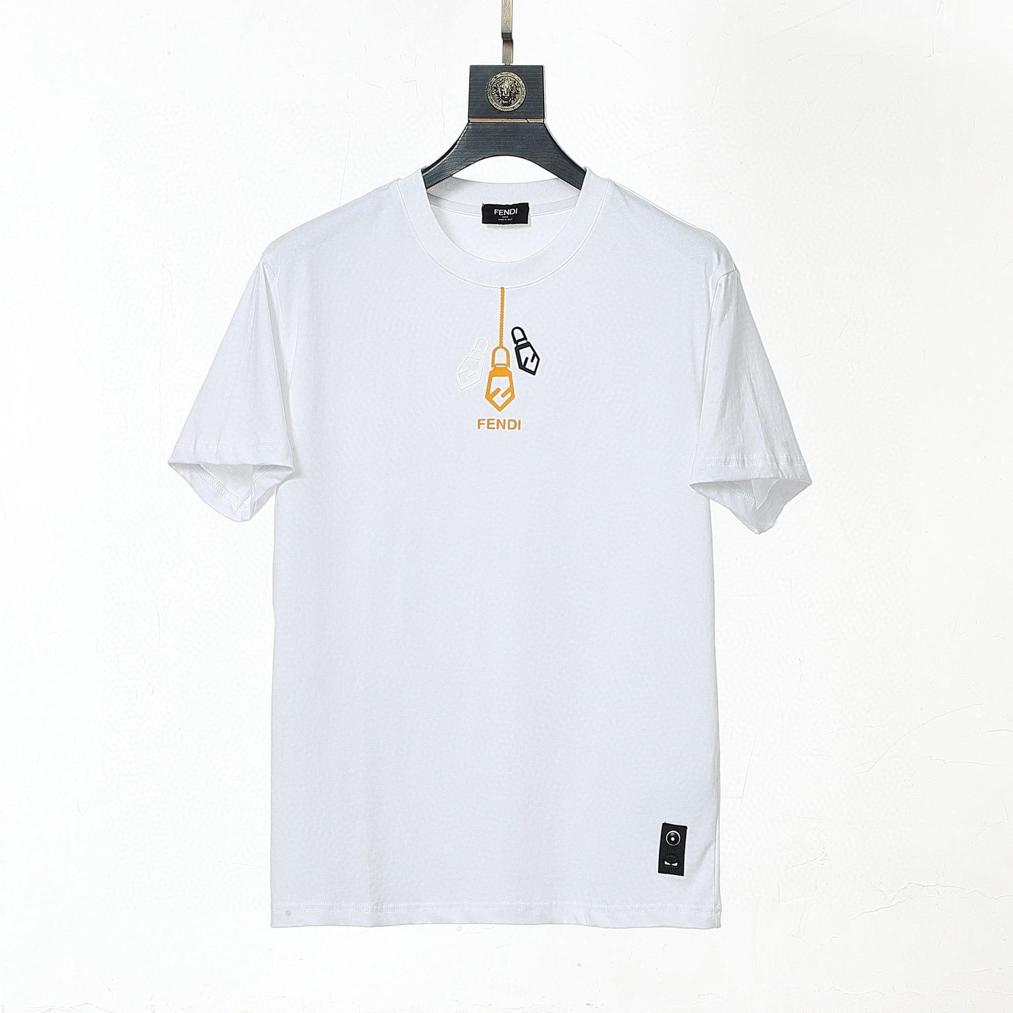 Fendi T-Shirt without Collar 'White' - Banlieue91