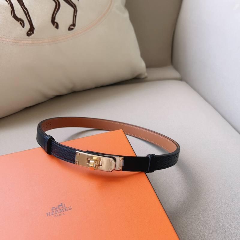 Hermes Men Gold Buckle Belt 'Black' - Banlieue91