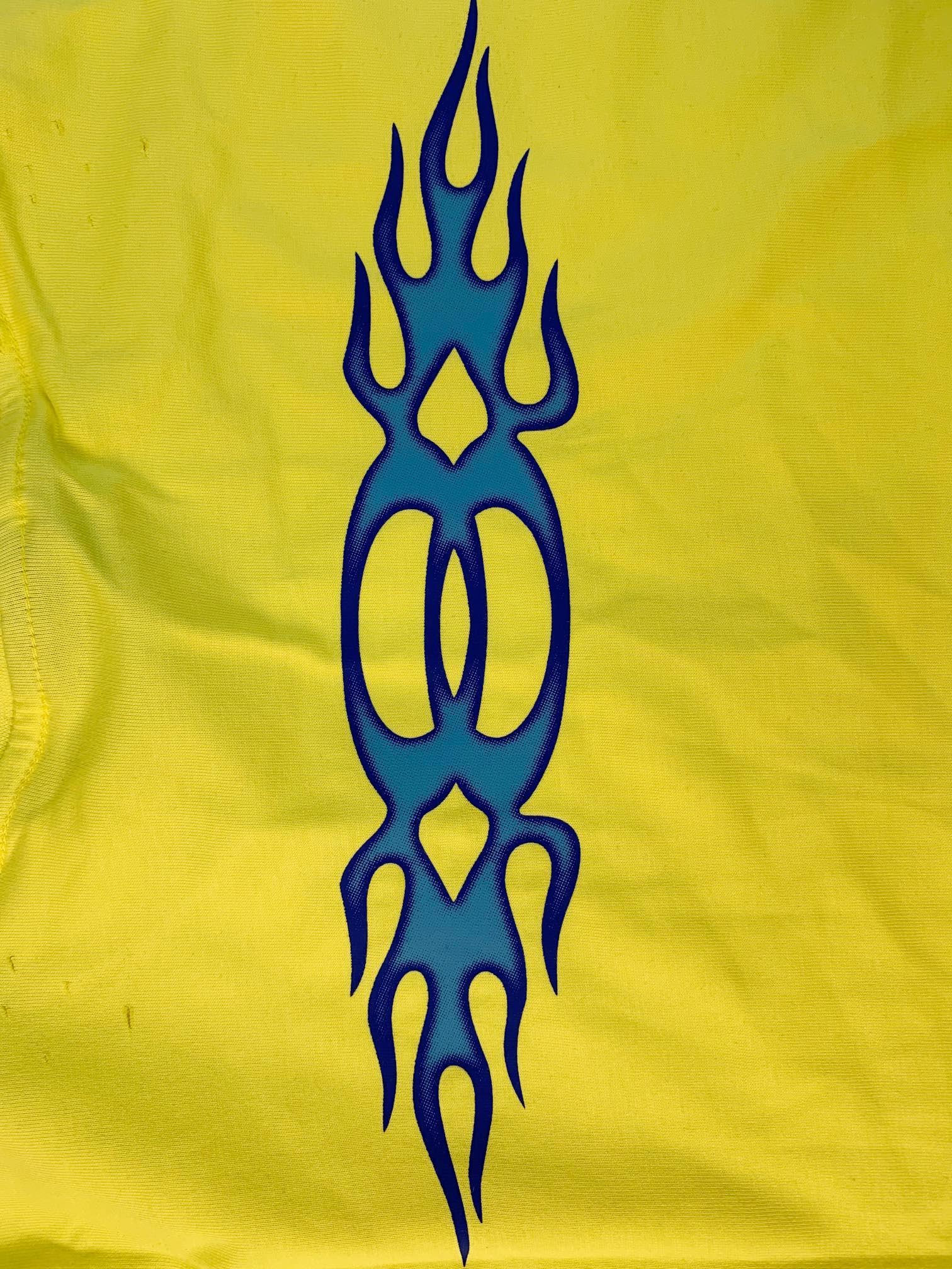 Balenciaga Men's Yellow Burning Unity T-Shirt - Banlieue91