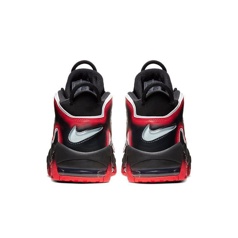 Nike Air More Uptempo 'Black White Laser Crimson' - Banlieue91