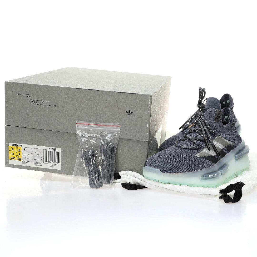 Adidas NMD S1 Grey Green Glow - Banlieue91