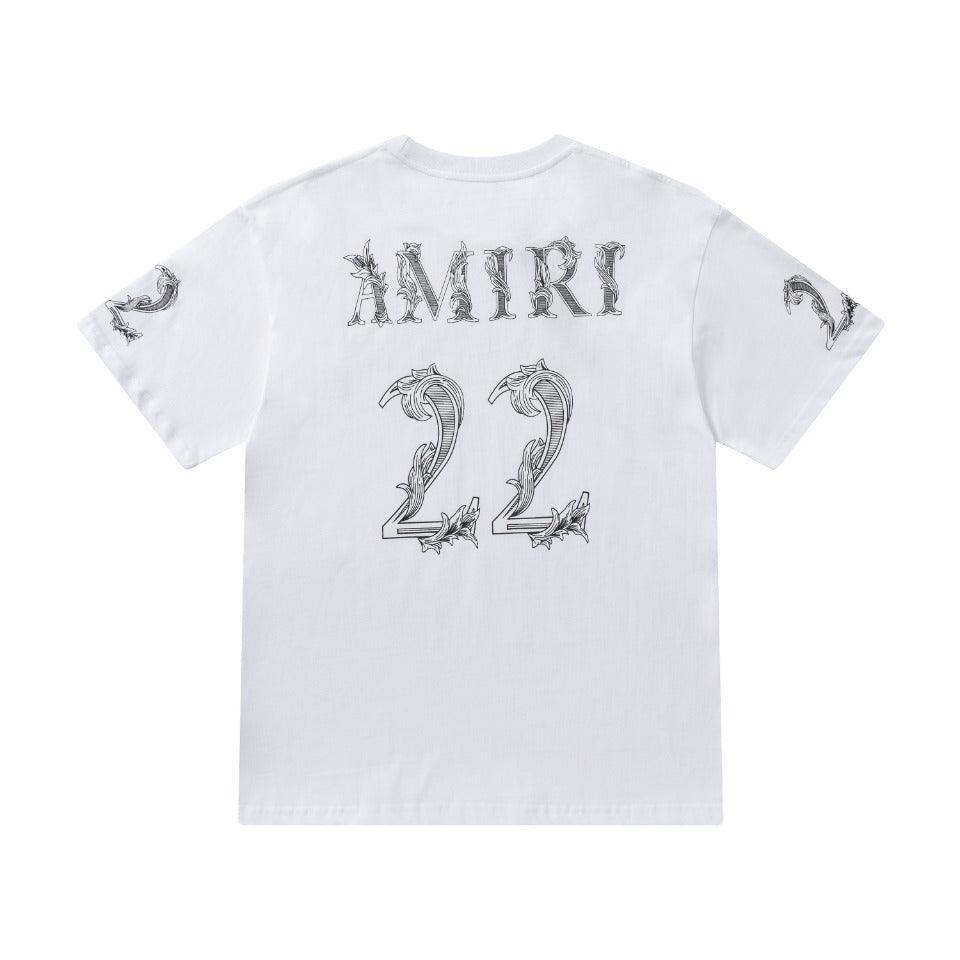 Amiri 22 White T-Shirt Without Collar - Banlieue91