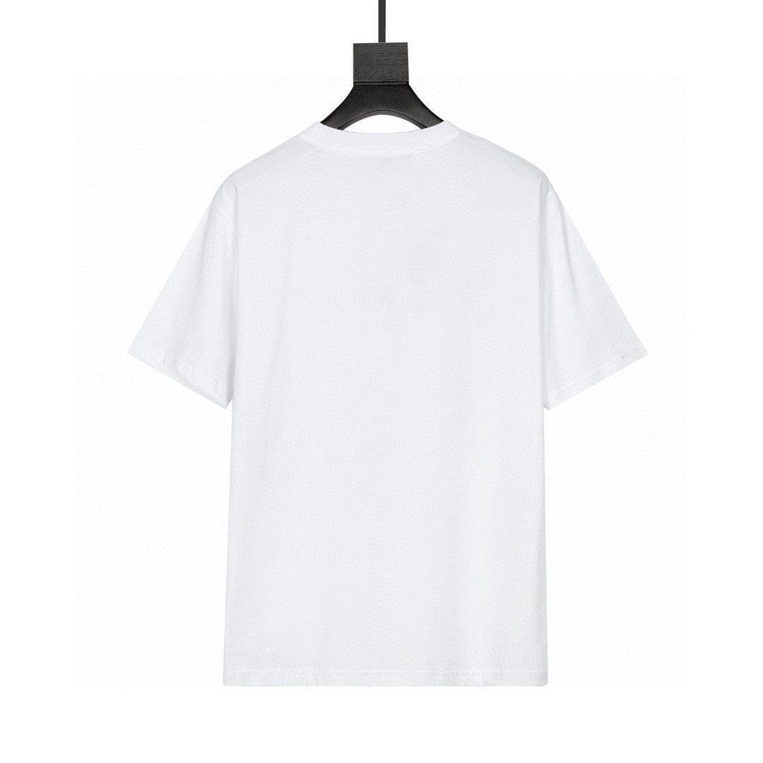 Burberry T-Shirt Without Collar 'White & Beige' - Banlieue91