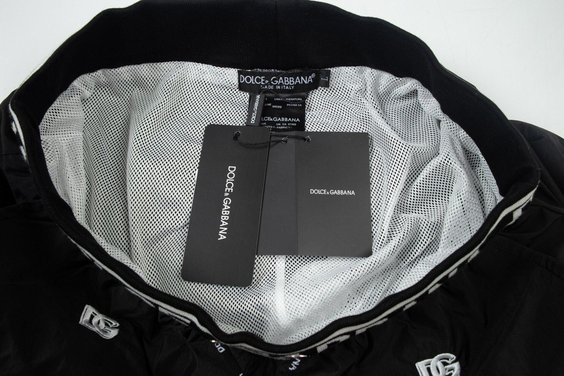 Dolce Gabbana Knit Basketball Shorts 'Black/White' - Banlieue91