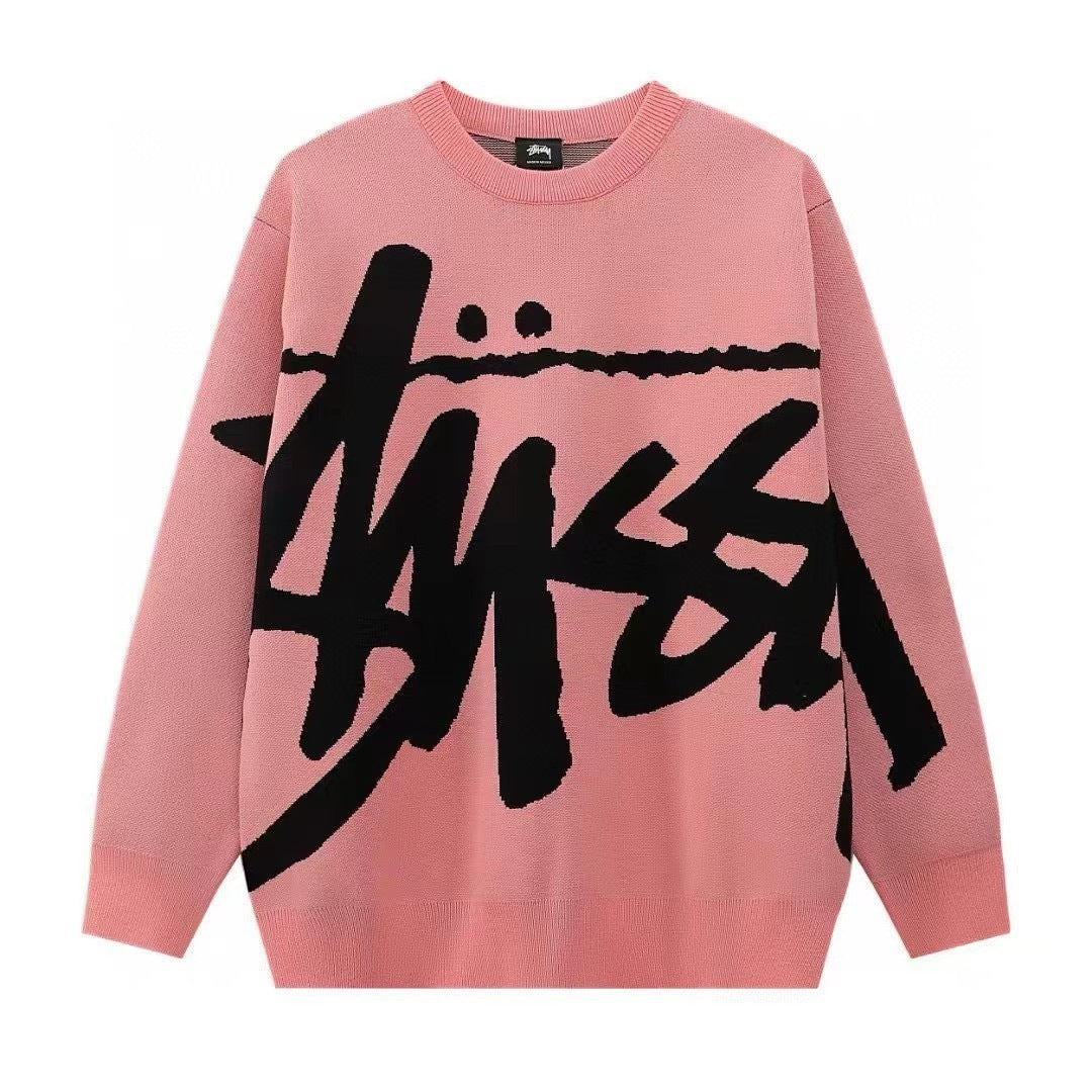 Stussy Stock Sweater Pink - Banlieue91 -