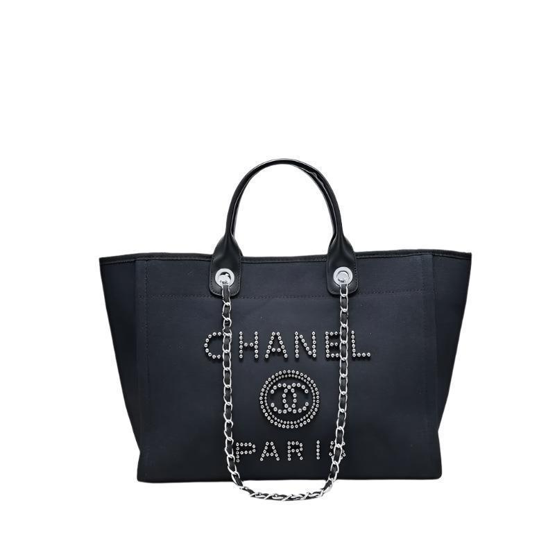 CHANEL MEDIUM BLACK PEARL BAG DEAUVILLE - Banlieue91