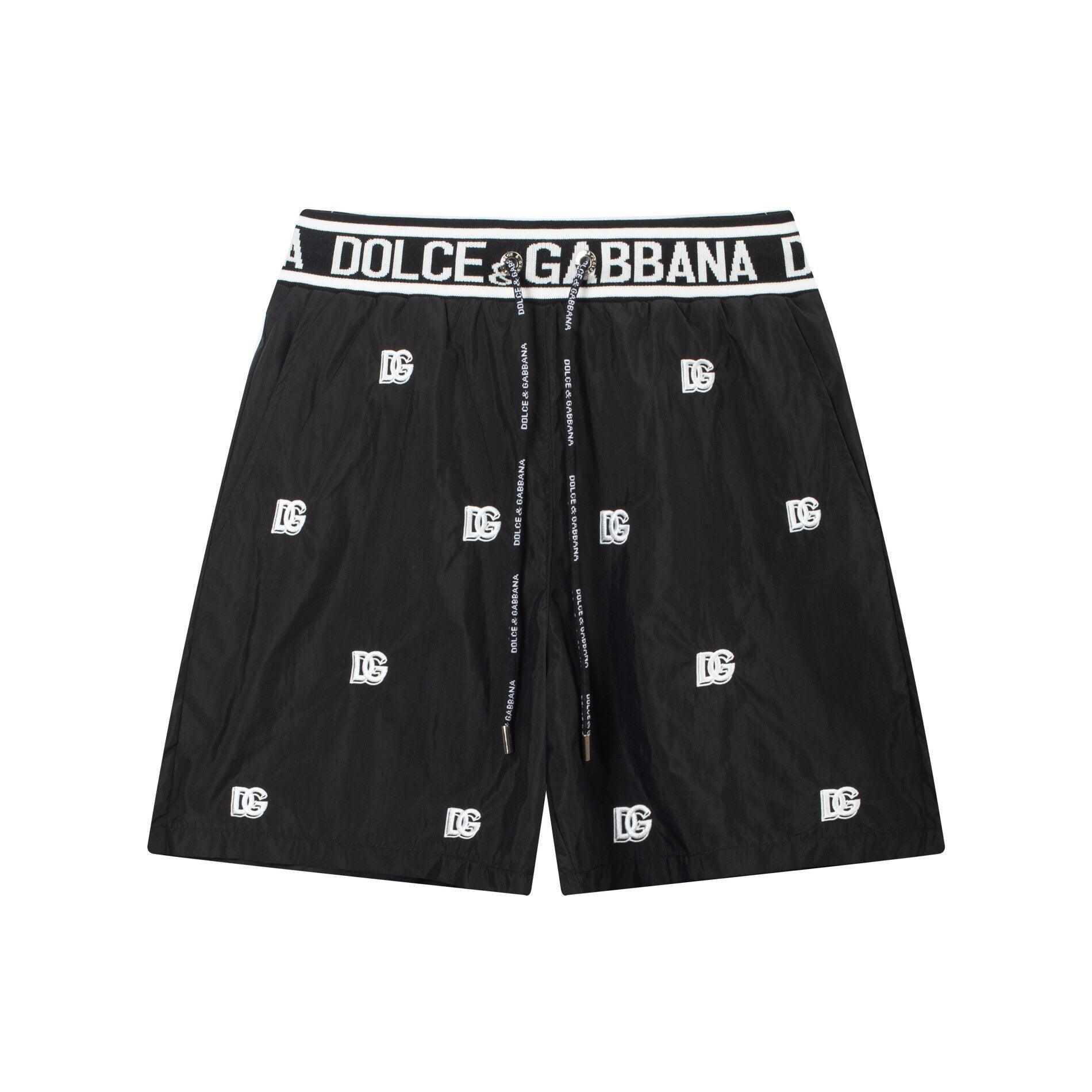 Dolce Gabbana Knit Basketball Shorts 'Black/White' - Banlieue91
