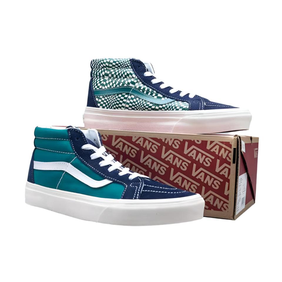 Vans SK8-Mid Reissue Black-Green 'Blue Green' - Banlieue91