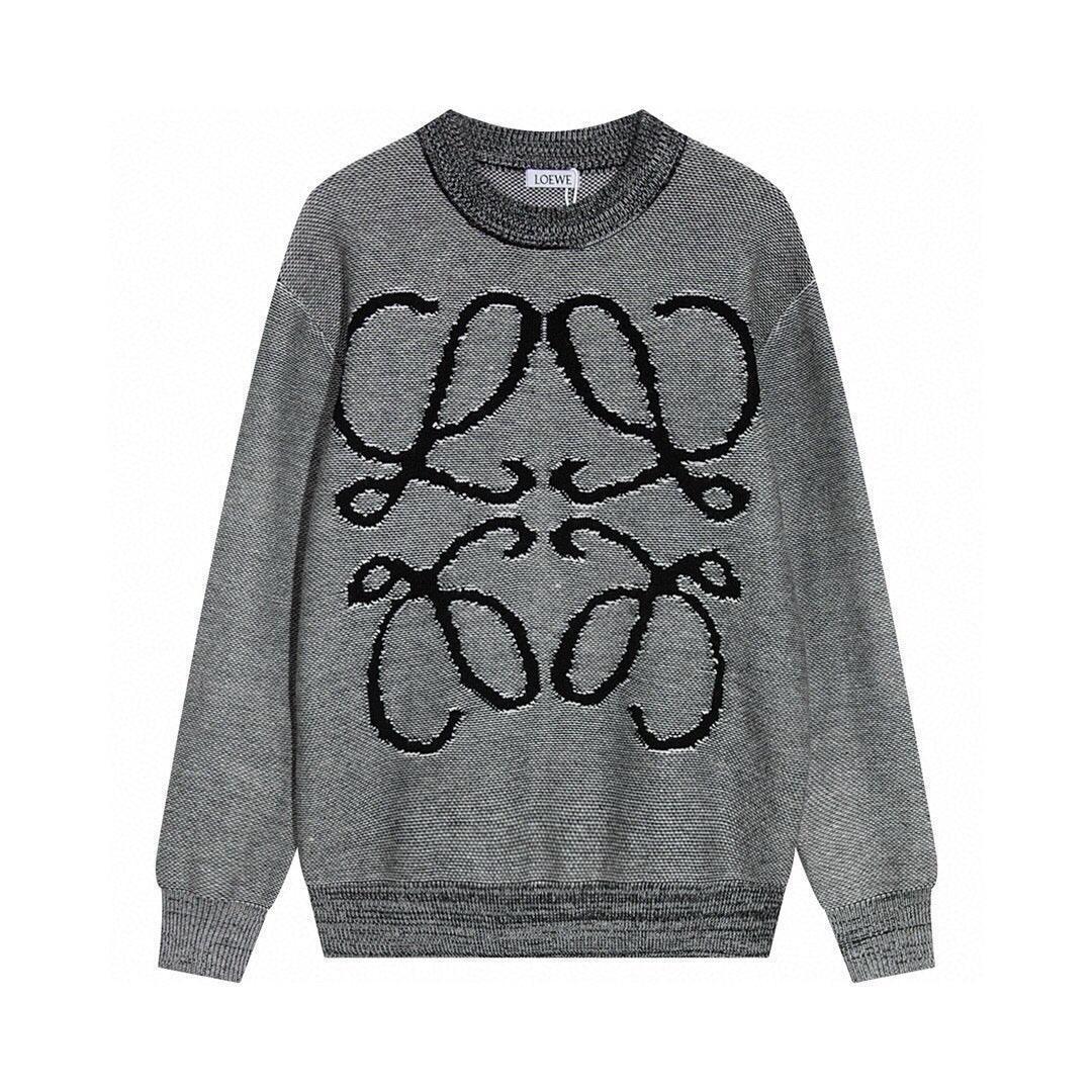 LOEWE Anagram Wool Sweater Grey/Black - Banlieue91