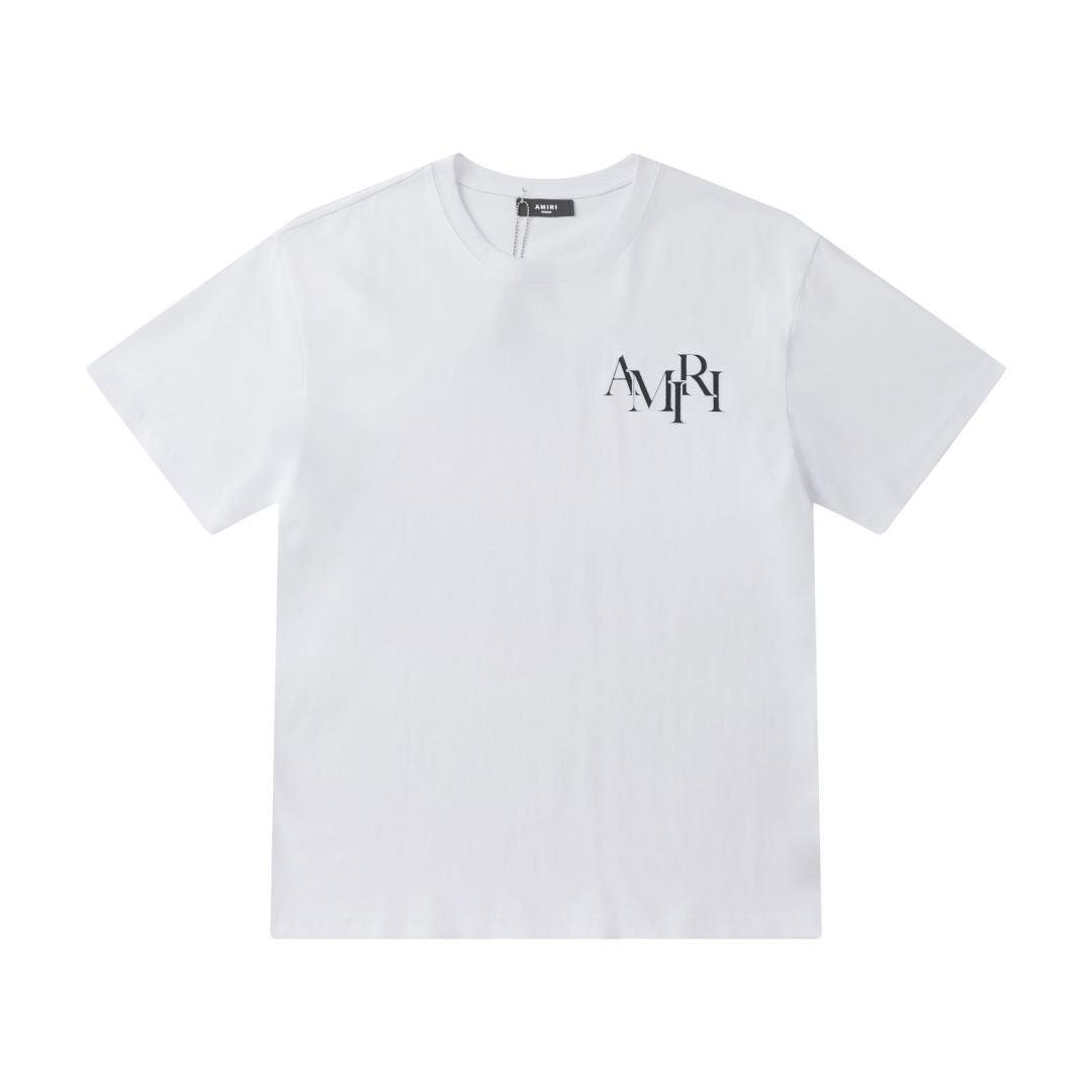 Amiri White T-Shirt Without Collar - Banlieue91